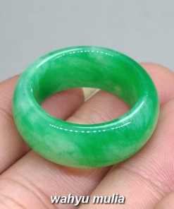Cincin Batu Giok Jadeit jade hijau asli bagus cina birma myanmar_5