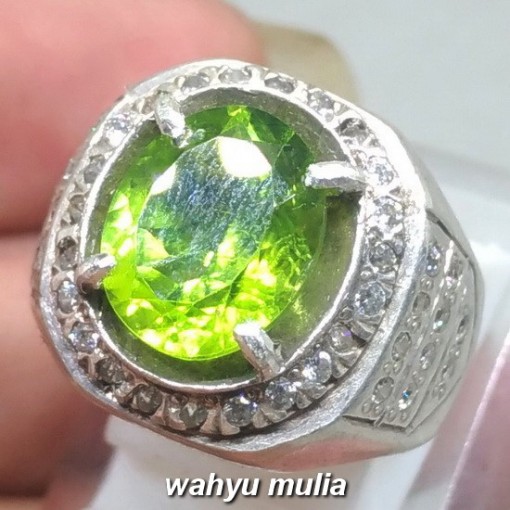 Cincin Batu Permata natural Green Peridot Hijau asli bagus harga murah khasiat _1