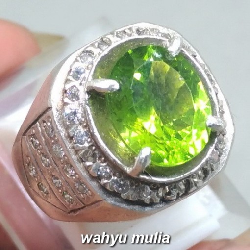 Cincin Batu Permata natural Green Peridot Hijau asli bagus harga murah khasiat _2