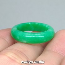 Batu Cincin Giok  Jade hijau asli Kode 1053 Wahyu Mulia