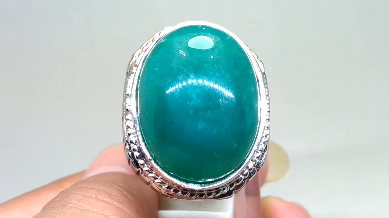 Cincin Batu bacan Doko ukuran besar asli (Kode 1049 