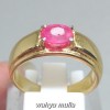 Batu Cincin Cewek Pink Ruby asli model cincin wanita nikah tunangan_3