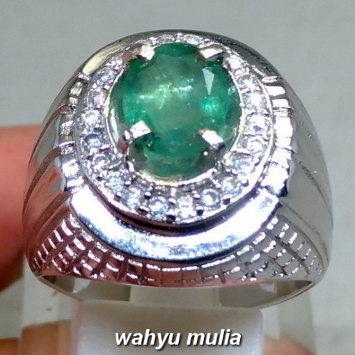 Batu Cincin Permata Zamrud Colombia asli emerald beryl_3