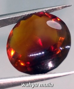 Batu Permata Fire Opal Wonogiri Warna coklat Coca Cola asli_1