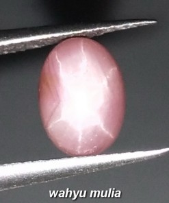 Batu Permata Pink Star Safir corundum Asli_3