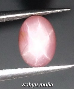 Batu Permata Pink Star Safir corundum Asli_4