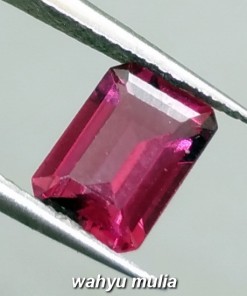 Batu Permata Purplish Pink Garnet Kotak asli_1