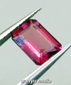 Batu Permata Purplish Pink Garnet Kotak asli_2