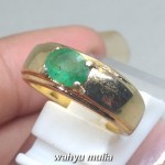 Cincin Batu Permata Zamrud natural Emerald Beryl Asli_1