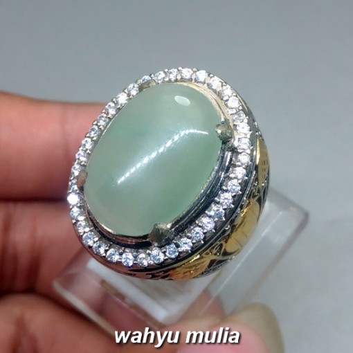 Batu Cincin Giok natural Jadeit Jade Birma asli harga murah khasiat china_1