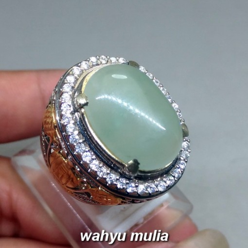 Batu Cincin Giok natural Jadeit Jade Birma asli harga murah khasiat china_2