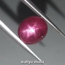 Batu Permata Ruby Star Merah Delima asli  Kode 1135 