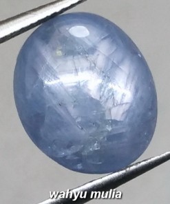 foto Batu Permata Blue Safir Star Birma Asli birma bersertifikat khasiat ciri natural_2