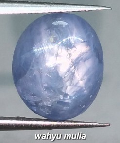 foto Batu Permata Blue Safir Star Birma Asli birma bersertifikat khasiat ciri natural_3