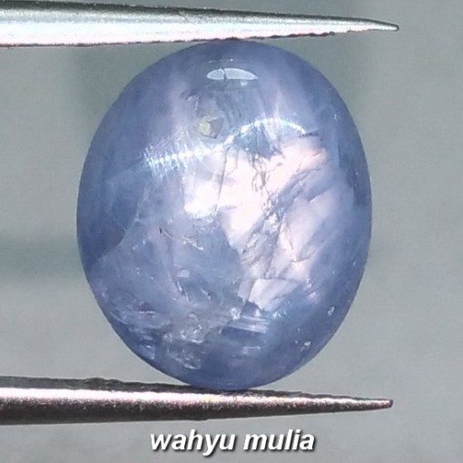 foto Batu Permata Blue Safir Star Birma Asli birma bersertifikat khasiat ciri natural_3
