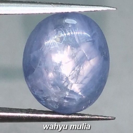 foto Batu Permata Blue Safir Star Birma Asli birma bersertifikat khasiat ciri natural_4