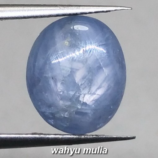 foto Batu Permata Blue Safir Star Birma Asli birma bersertifikat khasiat ciri natural_5