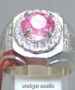foto model Cincin Batu Permata Natural Pink Safir Ceylon Srilangka asli khasiat harga ciri ber sertifikat memo_4