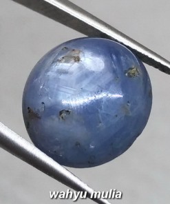 gambar Batu Akik Natural Blue Star Safir Birma abu khasiat ciri harga asal_1