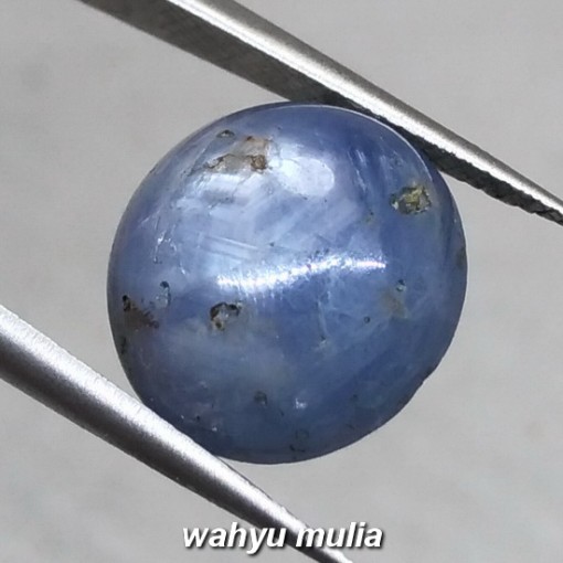 gambar Batu Akik Natural Blue Star Safir Birma abu khasiat ciri harga asal_1