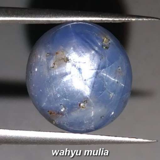 gambar Batu Akik Natural Blue Star Safir Birma abu khasiat ciri harga asal_4