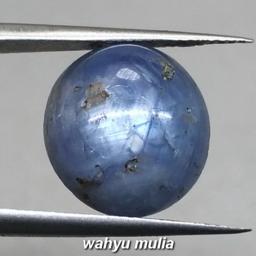 gambar Batu Akik Natural Blue Star Safir Birma abu khasiat ciri harga asal_5