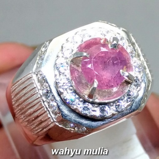 gambar Batu Cincin Permata Natural Purplish Pink Safir Srilangka Ceylon asli harga khasiat ciri langka_1