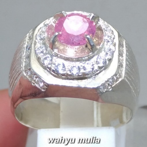 gambar Batu Cincin Permata Natural Purplish Pink Safir Srilangka Ceylon asli harga khasiat ciri langka_4