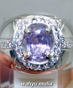 gambar Batu Cincin Purple Safir Srilangka Ceylon ungu asli khasiat harga ciri bersertifikat memo_4