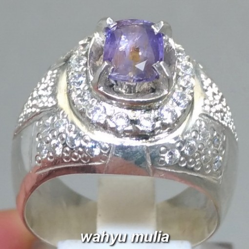 gambar Batu Cincin permata Tri Colour Safir Ceylon Triwarno 3 warna asli harga khasiat ciri_4