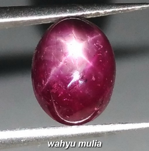 gambar Batu Natural Star Ruby Corundum merah putih Asli birma myanmar afrika harga khasiat ciri _2