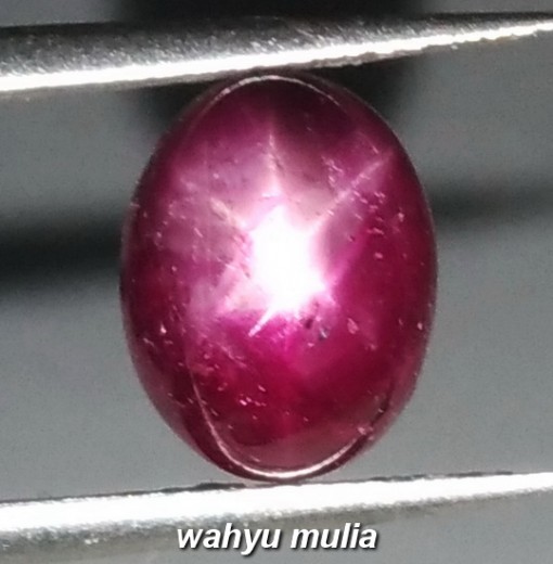 gambar Batu Natural Star Ruby Corundum merah putih Asli birma myanmar afrika harga khasiat ciri _5
