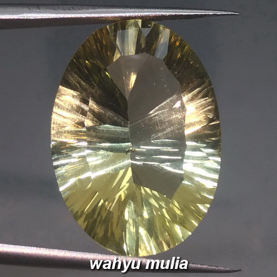 Batu Permata Kecubung iKuningi Citrine Quartz asli Kode 