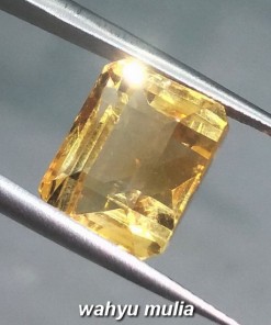 gambar Batu Permata natural Kecubung emas sitrin kotak asli harga khasiat ciri_1