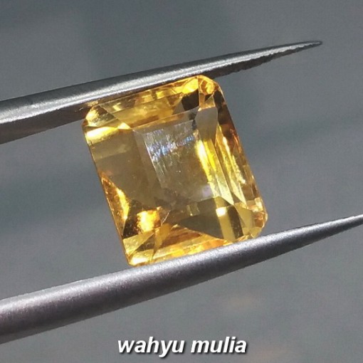 gambar Batu Permata natural Kecubung emas sitrin kotak asli harga khasiat ciri_2