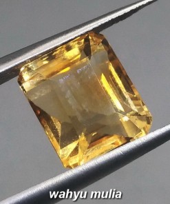 gambar Batu Permata natural Kecubung emas sitrin kotak asli harga khasiat ciri_4