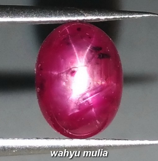 gambar Batu natural Ruby Star merah Asli khasiat harga ciri merah delima africa ceylon tanzania_2