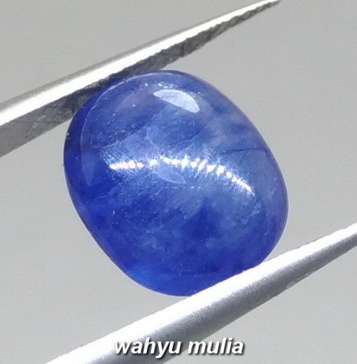 foto Batu Akik royal Blue Safir Biru Tua afrika Asli harga khasiat cincin permata natural ceylon_2
