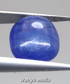 foto Batu Akik royal Blue Safir Biru Tua afrika Asli harga khasiat cincin permata natural ceylon_3