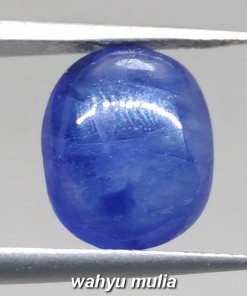 foto Batu Akik royal Blue Safir Biru Tua afrika Asli harga khasiat cincin permata natural ceylon_4
