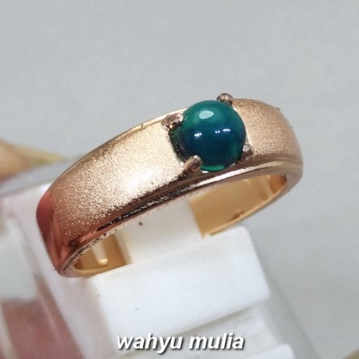 foto Batu Cincin Bacan Mini Asli ring cewek doko gulao hijau kristal kecil harga khasiat ciri_2