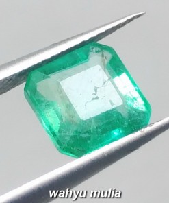 foto Batu Permata Emerald Zamrud Colombia Kotak HQ Asli ciri harga khasiat memo sertifikat ring perak_1