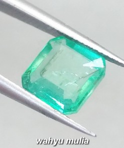 foto Batu Permata Emerald Zamrud Colombia Kotak HQ Asli ciri harga khasiat memo sertifikat ring perak_3