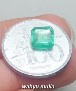 foto Batu Permata Emerald Zamrud Colombia Kotak HQ Asli ciri harga khasiat memo sertifikat ring perak_5