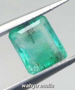 foto Batu Permata Jamrud Kolombia Kotak Emerald Beryl HQ harga khasiat ciri memo sertifikat besar_1