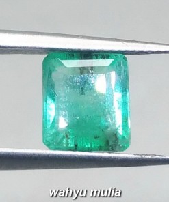 foto Batu Permata Jamrud Kolombia Kotak Emerald Beryl HQ harga khasiat ciri memo sertifikat besar_2