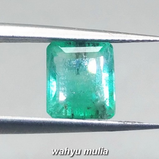foto Batu Permata Jamrud Kolombia Kotak Emerald Beryl HQ harga khasiat ciri memo sertifikat besar_2