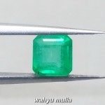 foto Batu Zamrud Colombia Hijau Emerald Kotak Asli ciri harga khasiat palsu natural memo sertifikat_7