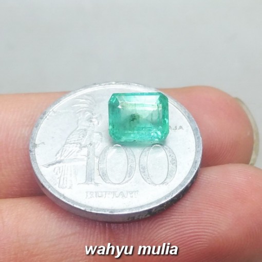 gambar cincin Batu Emerald Beryl Zamrud Colombia Kotak HQ Asli ciri khasiat harga rusia _6