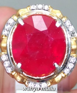 jual gambar Cincin Batu Permata Merah Delima Ruby ukuran besar jumbo big size 20_1